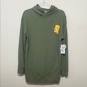 Old Navy The Simpsons Boys Size XXL- (18) Olive Green Hoodie
